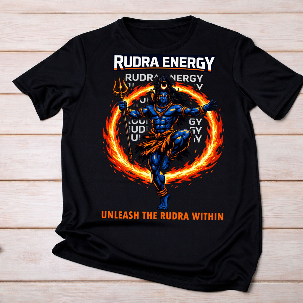 Unleash the Rudra Within – Power Graphic Tee | Lord Shiva Power Design