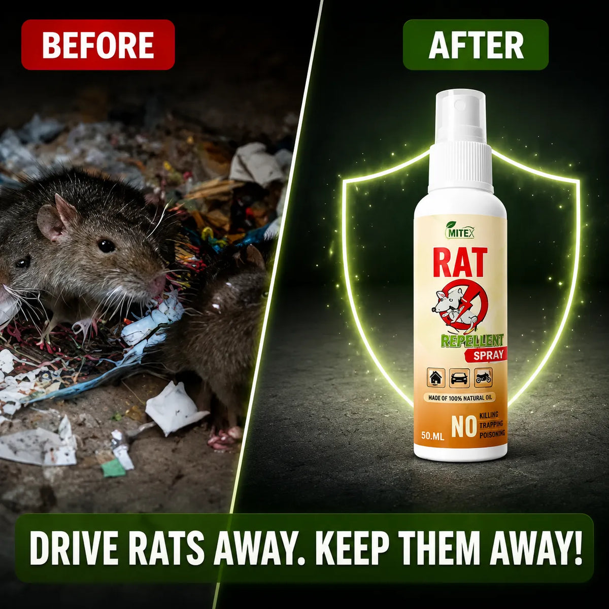 Rat Repellent Spray – Safe & Eco-Friendly