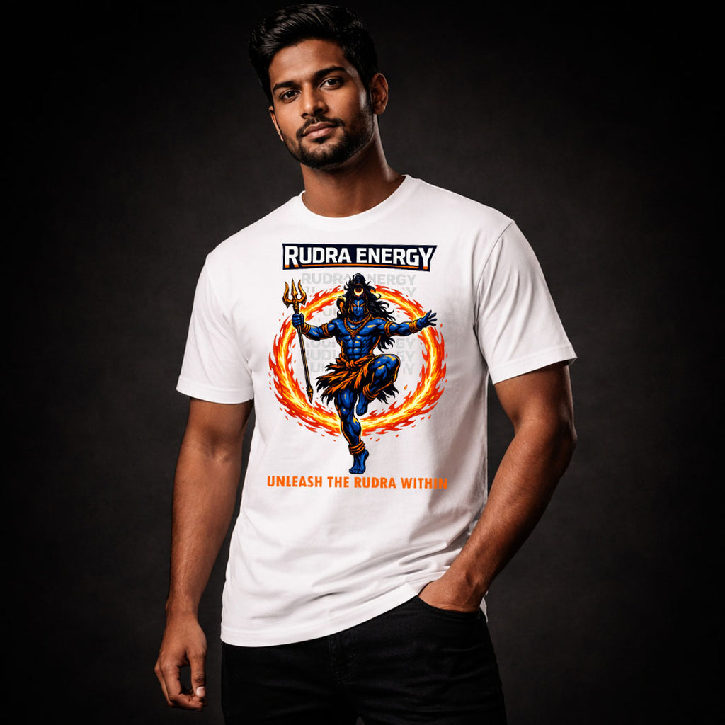 Unleash the Rudra Within – Power Graphic Tee | Lord Shiva Power Design