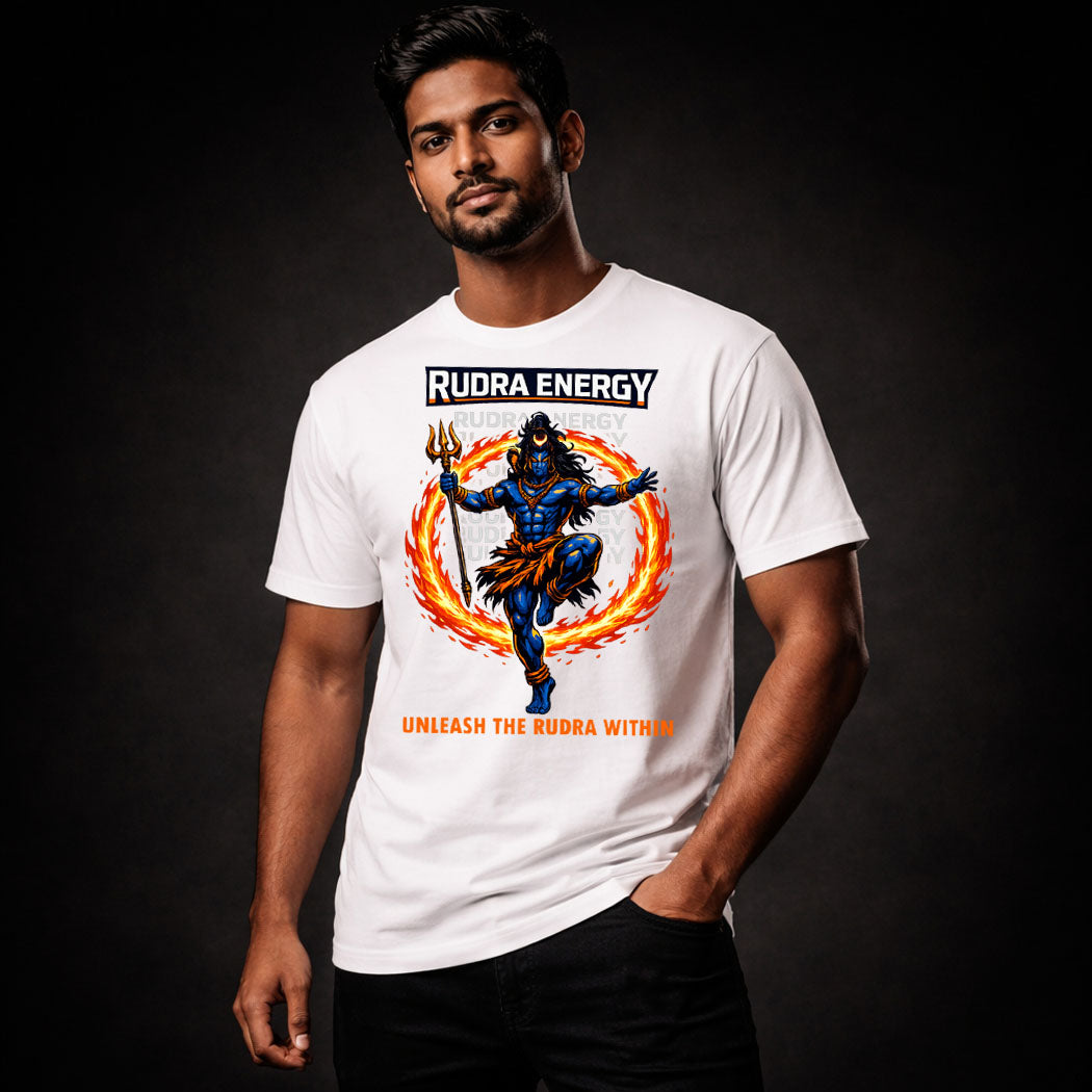 Unleash the Rudra Within – Power Graphic Tee | Lord Shiva Power Design