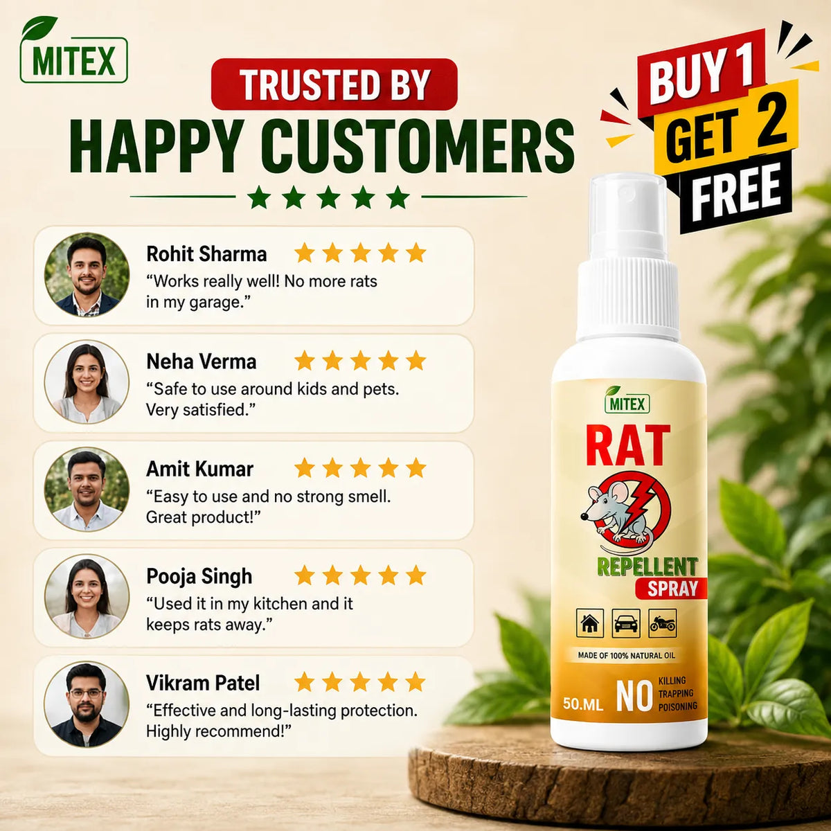 Rat Repellent Spray – Safe & Eco-Friendly