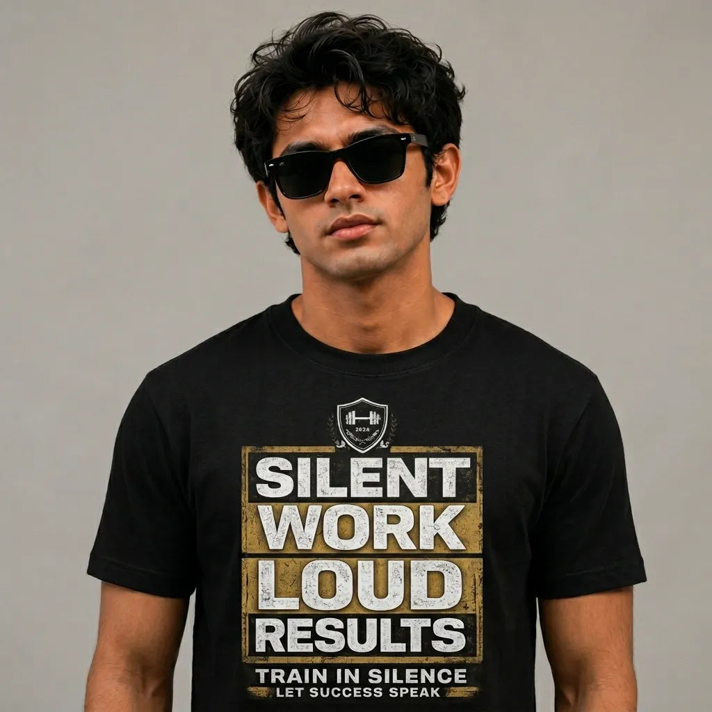 Silent Work Loud Results | Fitness Tee