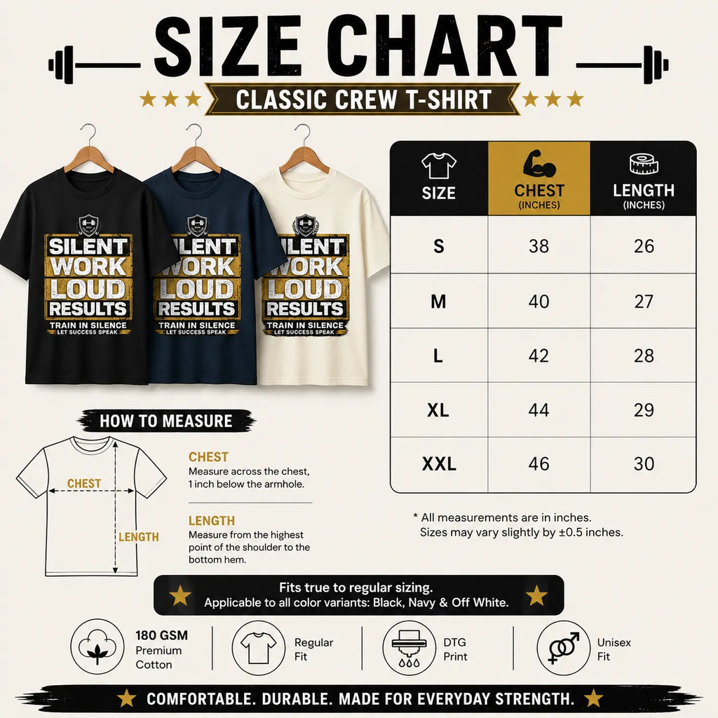Silent Work Loud Results | Fitness Tee