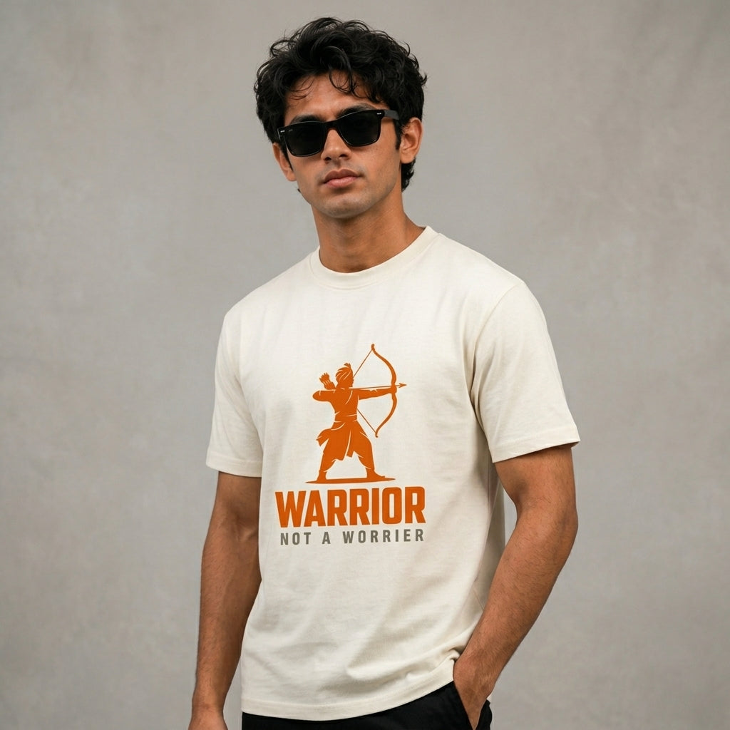 Warrior Not A Worrier | Motivational Tee