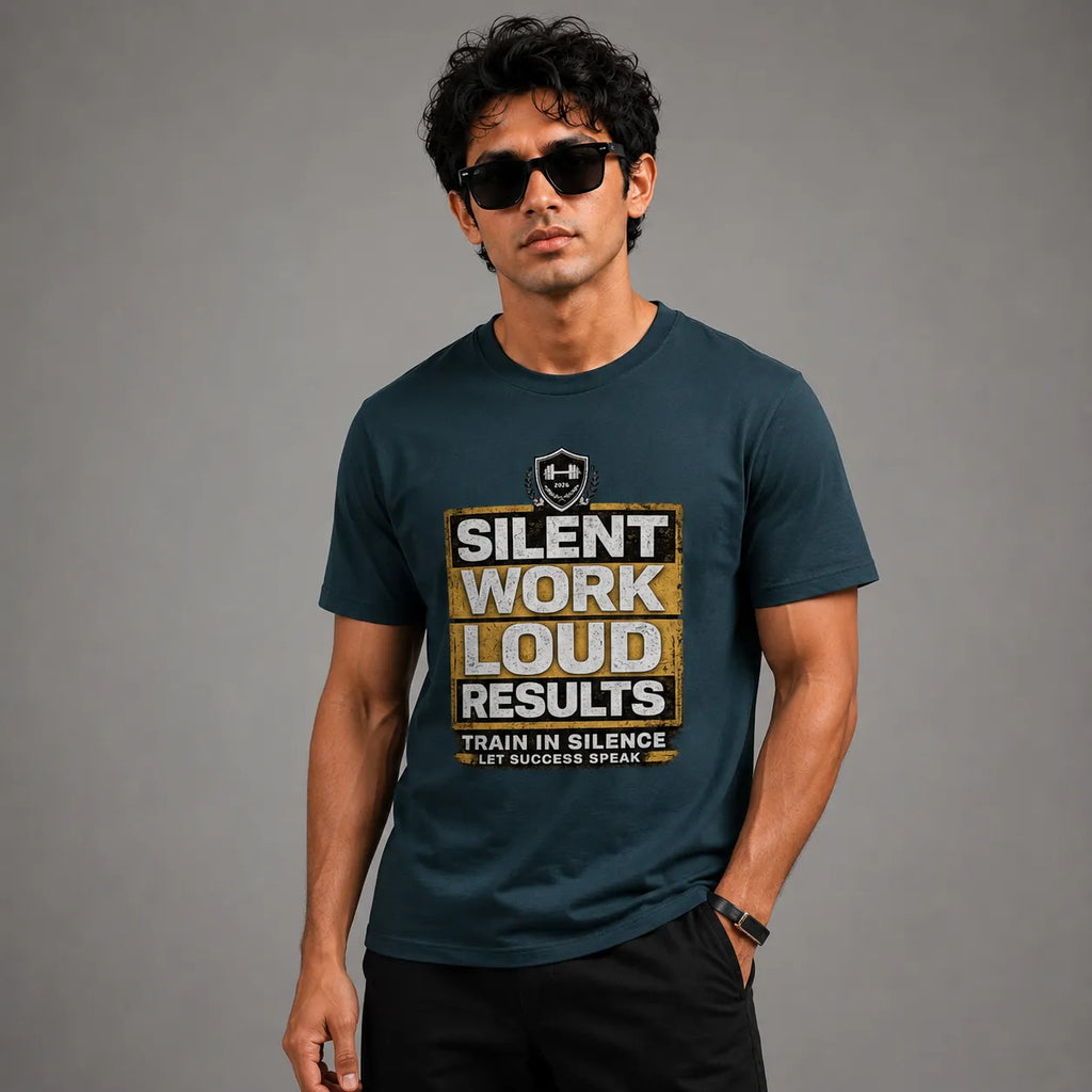 Silent Work Loud Results | Fitness Tee