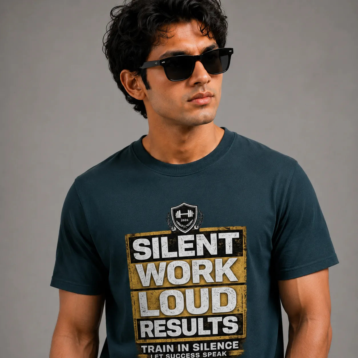 Silent Work Loud Results | Fitness Tee