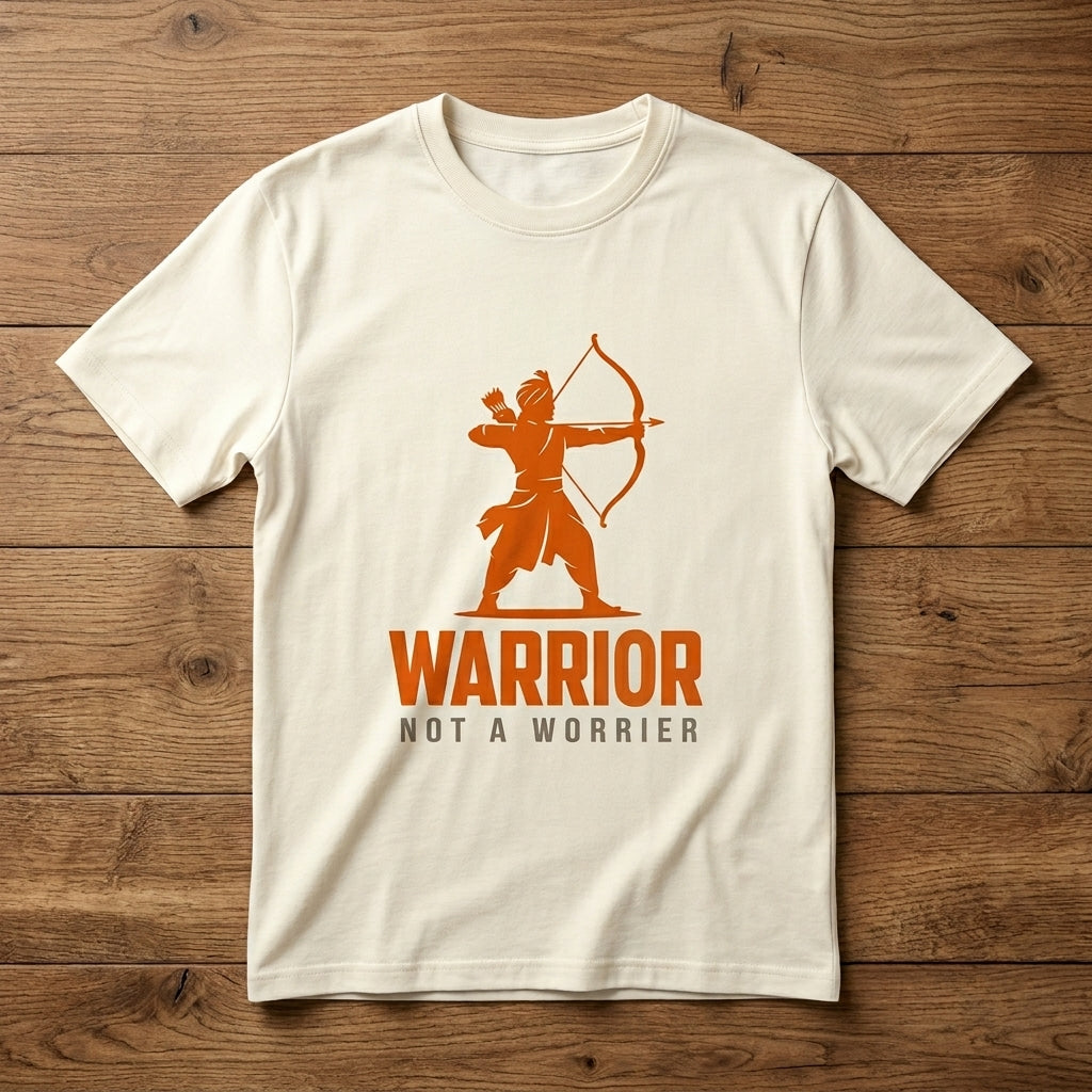 Warrior Not A Worrier | Motivational Tee
