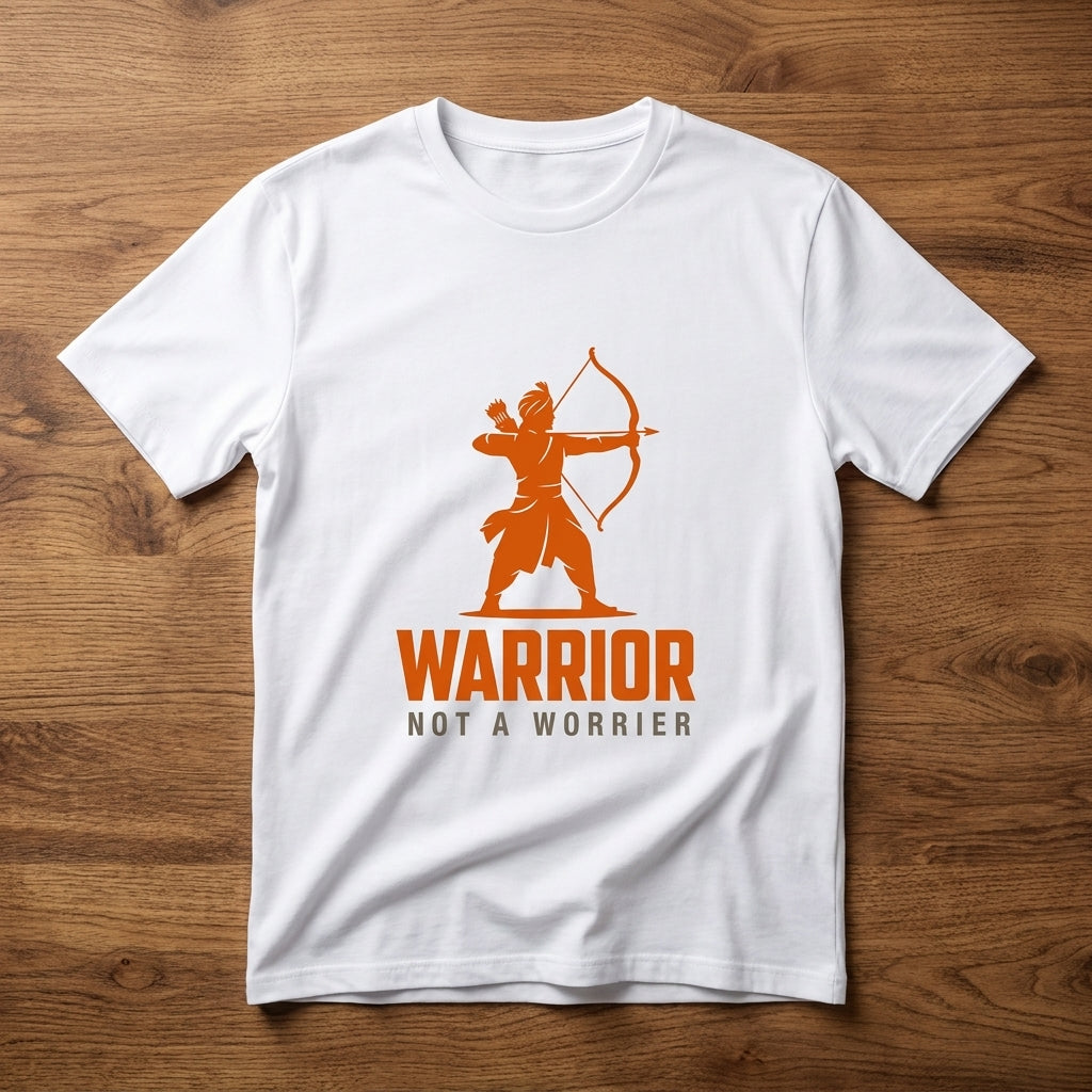 Warrior Not A Worrier | Motivational Tee