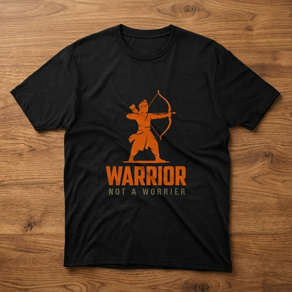 Warrior Not A Worrier | Motivational Tee