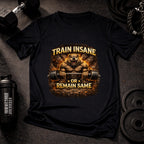 Bulldog Gym T-Shirt – Train Insane Workout Motivation Tee