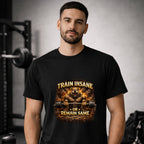 Bulldog Gym T-Shirt – Train Insane Workout Motivation Tee