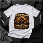 Bulldog Gym T-Shirt – Train Insane Workout Motivation Tee