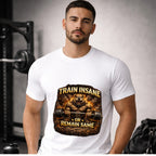 Bulldog Gym T-Shirt – Train Insane Workout Motivation Tee