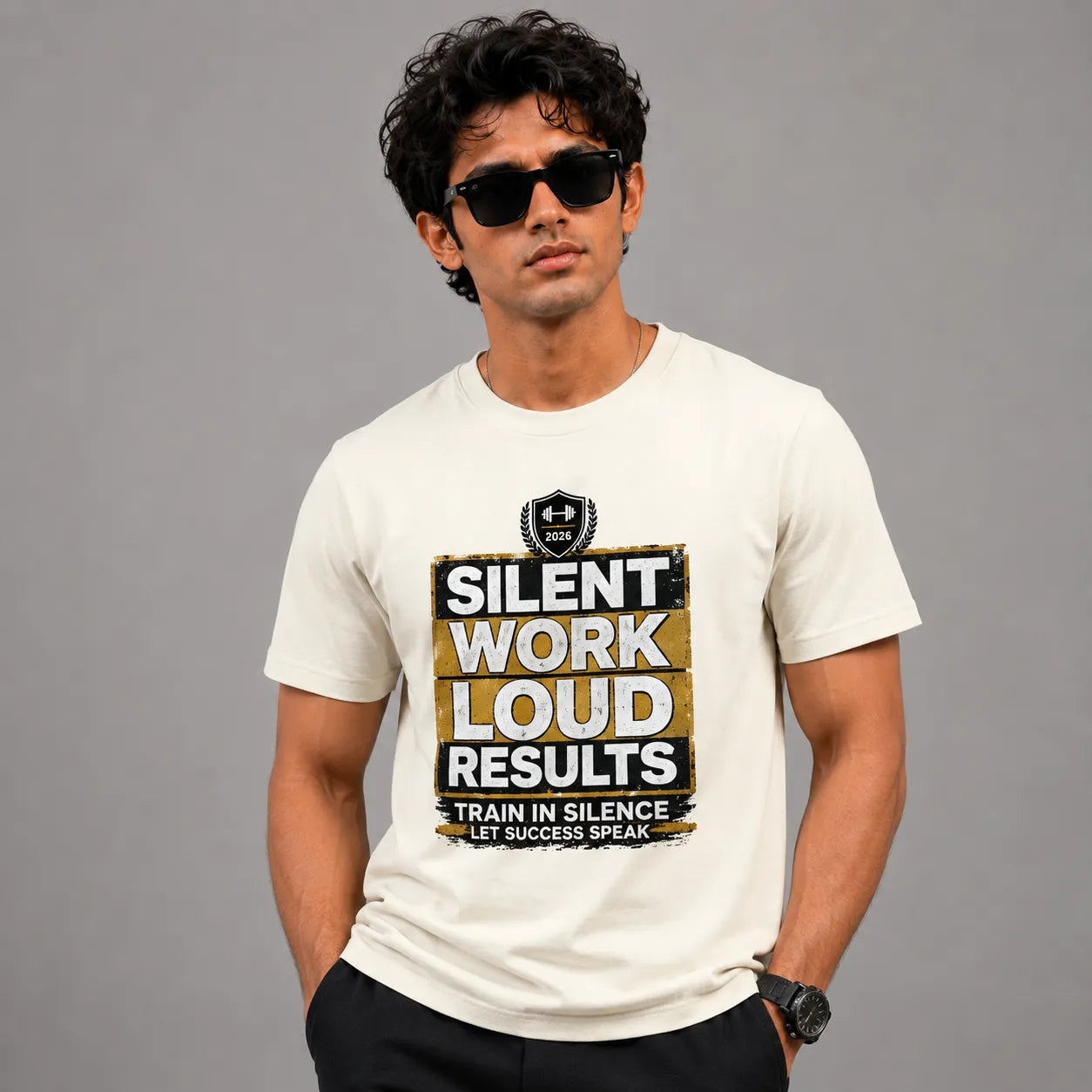 Silent Work Loud Results | Fitness Tee