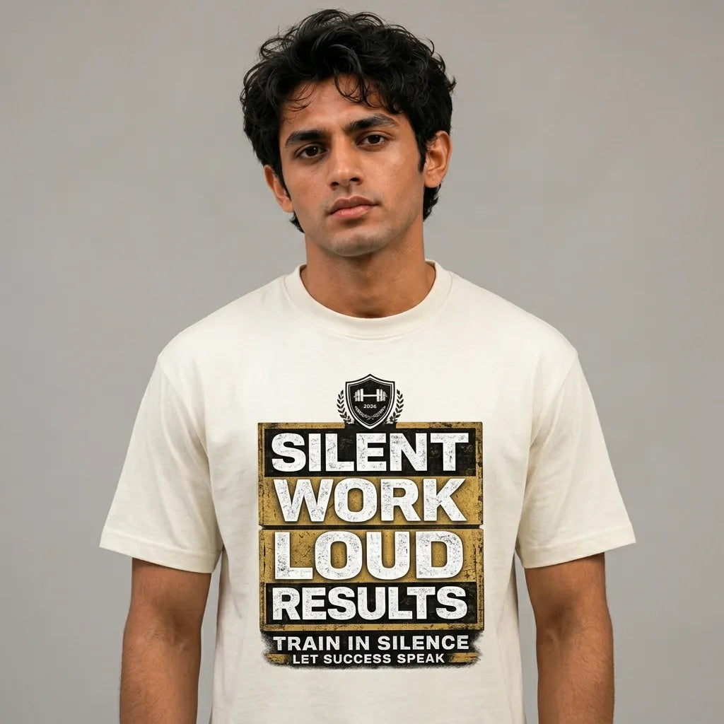 Silent Work Loud Results | Fitness Tee